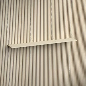 Brace wall shelf 1800 Diamond Ash white console with Walnut acoustic panels