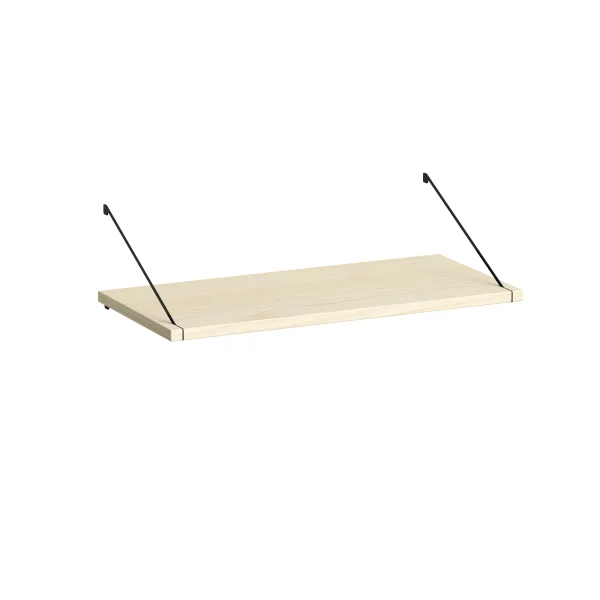 Brace shelf Diamond Ash 600 mm black brackets